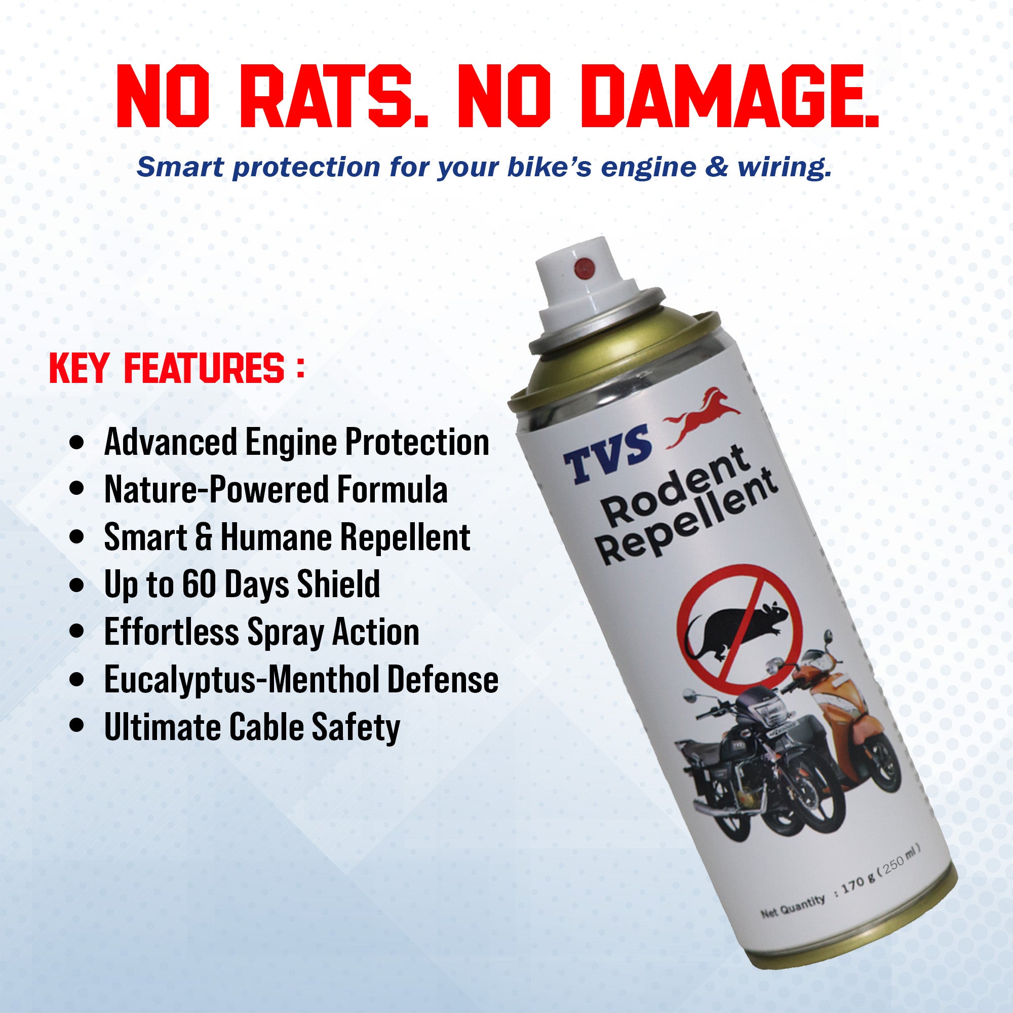 TVS Rodent Repellent | Keep Rodents Away from Your Vehicle